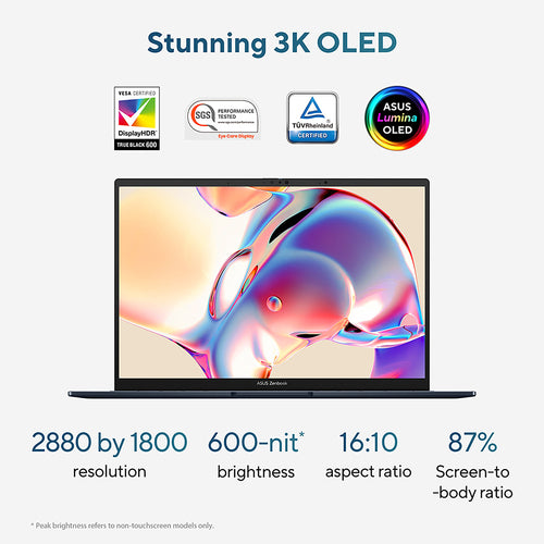 ASUS Zenbook 14 OLED UX3405MA-PZ185W Intel Core Ultra 7 155H Laptop 35.6 cm (14 ASUS Zenbook 14 OLED UX3405MA-PZ185W Intel Core Ultra 7 155H Laptop 35.6 cm (14